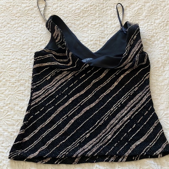 Fabulous bling tank top with V neckline and back. - Picture 3 of 7